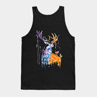 Deer Watercolor Tank Top